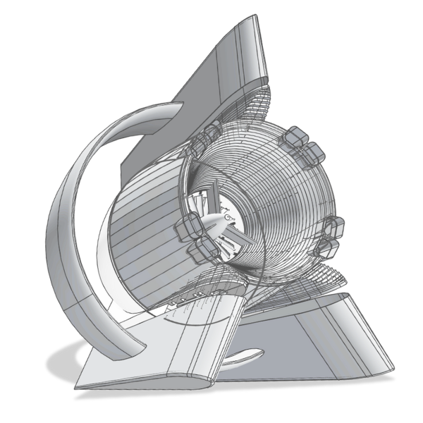 Technische Zeichnung der Turbine